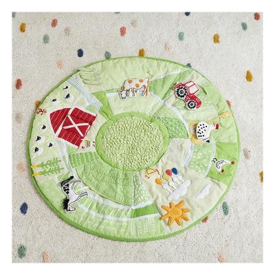 China Sports Toy Asweets Farm Activity Play Mat Baby Mat Infant Play Mat Foldable Soft Washable Toys for sale