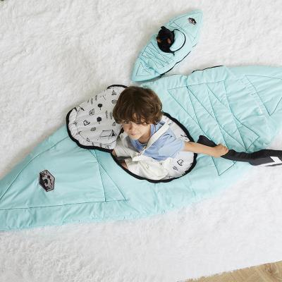 China Asweets Soft Wholesale Kids Sleeping Bag Camping Pretend Play Toy Kayak Custom Made Kids Sleeping Bags for sale