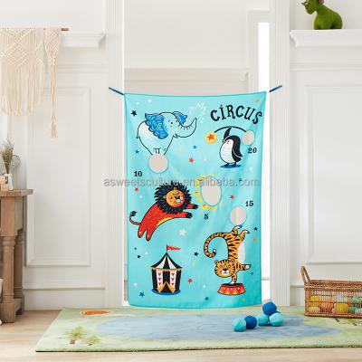 China Polyester Fabric Asweets Circus Bean Bag Toss Doorway Kids Indoor Play Games For Children for sale