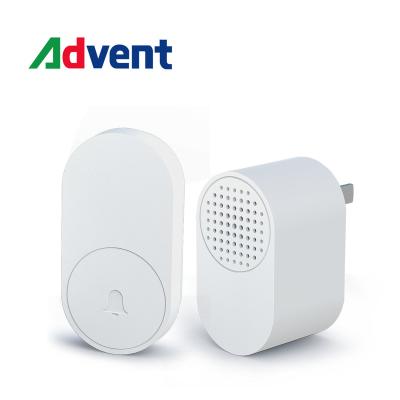 China Modern Plug-in Wireless Doorbell IP44 Weatherproof Door Bell 150m Wireless Extremely Long Distance With LED Indicator for sale