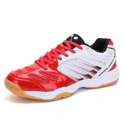 China Professional Cheap Men's Power Cushion White Women Men's Cushioning Striping Badminton Sports Shoes for sale