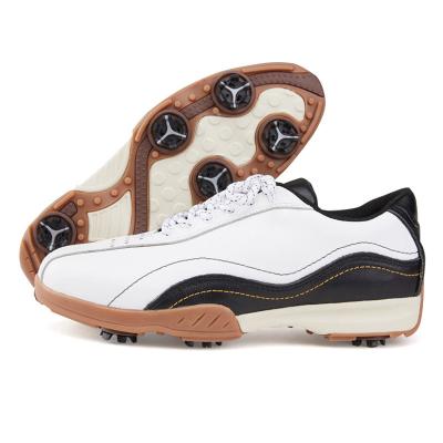 China Cushioning Customize Logo Men Cowhide Breathable Wearable Golf Shoes For Men New Styles for sale