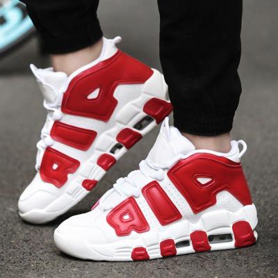 China Dark Red 3m Scottie Pippen Air Sports Sneakers Women's Qs 96 Uptempo Mens Basketball Shoes Fashion Trend Size 36-47 for sale