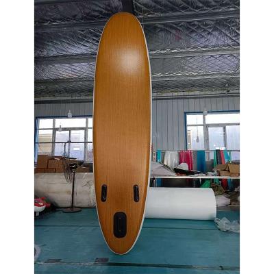 China Water sport aera 1 piece sale Wood Surfboard Paddling Inflatable Stand up Paddle SUP Board for Sport or Fishing in Sea Lake River for sale