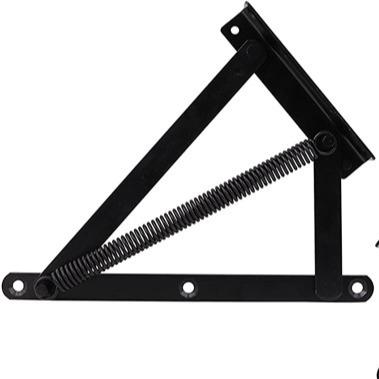 China Black Steel Angle Iron Frame For Rugged Spring Mechanisms Sofa Bed Storage Lift Hinge Factory Longevity Bedding DIY Project Furniture Harware for sale