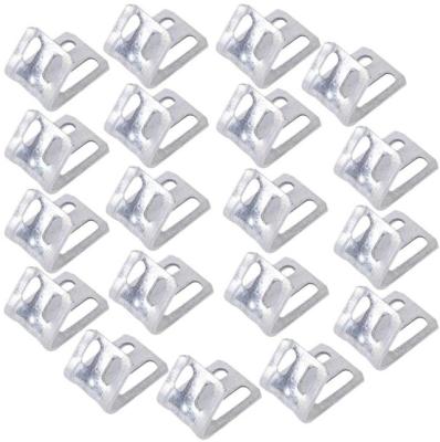 China China Factory Hot Sale Modern Half Cover Plastic Zigzag Spring Clips For Sofa 4Holes Metal Zigzag Repair Spring Clips For Fixing for sale