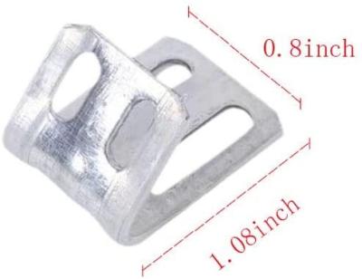 China China Factory Hot Sale Modern Half Cover Plastic Zigzag Spring Clips For Sofa 4Holes Metal Zigzag Repair Spring Clips For Fixing for sale