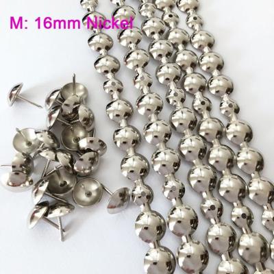 China China Factory 16mm Luxury Nickel Decor Nail Strip Upholstery Spikes,DIY Furniture Accessory for sale