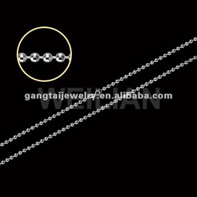 China Silver 925 sterling silver necklace, silver pearl chain necklace, silver jewelry for sale