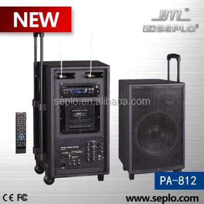 China PA-812 Professional Portable Amplifier, Professional Wireless PA Voice Amplifier, Cart PA-812 Amplifier for sale