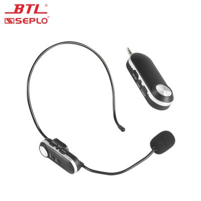 China Recommended Hot Selling Headset Microphone Portable Wireless Microphone Transmitter And Receiver With Key Sets for sale