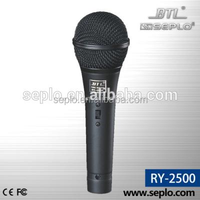 China Enping Professional Handheld Metal Microphone RY-2500 Cable Microphne for sale