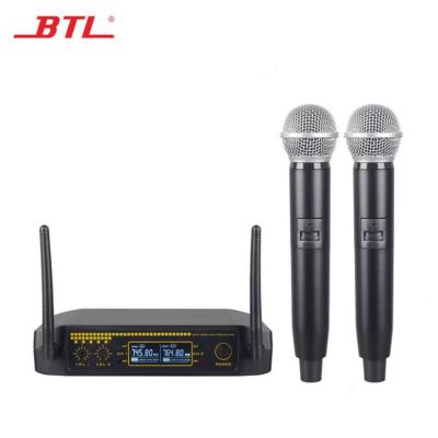 China Wholesale High Quality Handheld Wireless Karaoke Dual Handheld Microphone Microphone MIC for sale