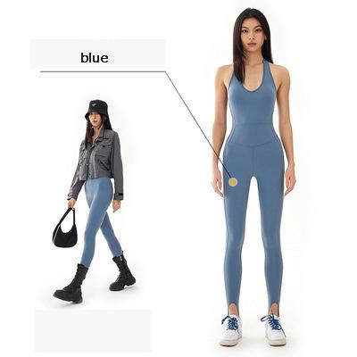 China Wholesale 2022 Breathable Women Plus Size Solid Sleeveless Bodycon Overalls Ribbed Overalls Yoga Pants Gym Activewear Slim Fit for sale