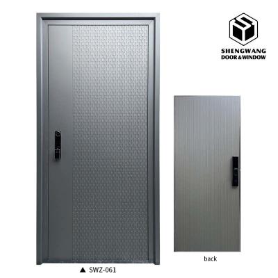 China Indoor Residential Aluminum Swing Door Commercial Swing Doors Powder Coating Finishing for sale