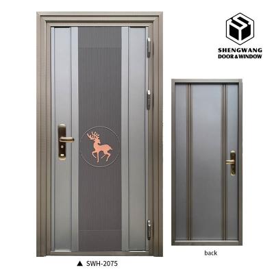 China Single Double Door Hinged Aluminium Doors Glass Side Hung Door Soundproofing for sale