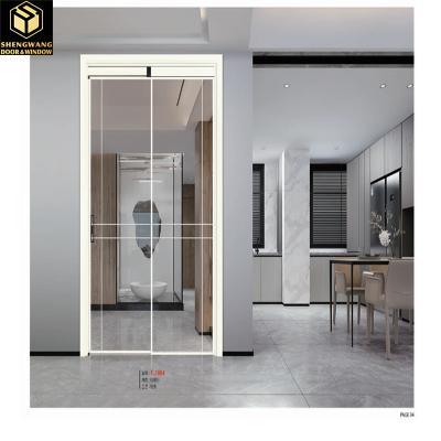 China Soundproof Sleek PT Door Aluminium Sliding Doors External Silver Color for sale