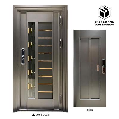 China Fashionable Swing Steel Door Environmental Friendly SS Metal Swinging Doors for sale