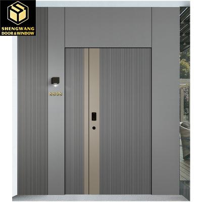 China MDF Aluminum Sliding Glass Patio Doors For Ward With Tempered Glass Window for sale