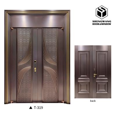 China No Paint Treatment Side Gates Aluminium Fireproof Bacterial Resistance MDF Interior Door for sale