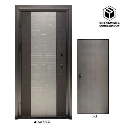 China Mortise Lock Glass Aluminium Hinged Door Hotel Hinged Patio Doors for sale