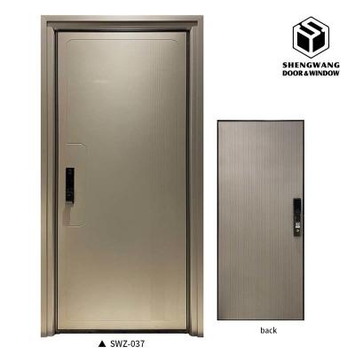 China Cast Villa Entrance Aluminium Hinged Door Powder Coating Single Hinged Aluminium Doors for sale