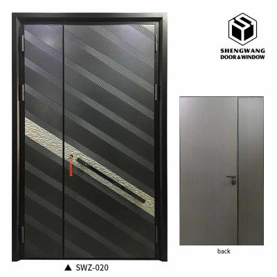 China Waterproof Customized Width Aluminium Glass Hinged Door Bifold Aluminum Folding Doors for sale