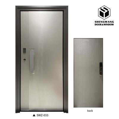 China Glass Apartment Aluminium Hinged Door Villa Double Hinged Aluminium Doors for sale