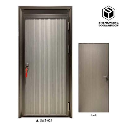 China Silvery Fireproof Interior Door 45 Mm Thickness Customized Color OEM ODM for sale