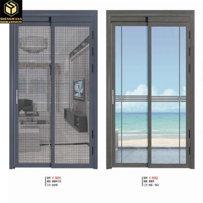 China Living Hall Bedroom Aluminium Glass Hinged Door Hinged Aluminium Doors 35 - 45mm for sale