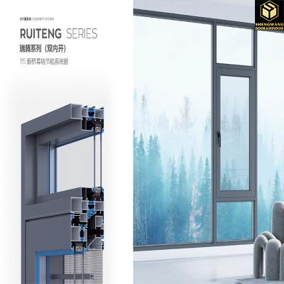 China Rust Proof Aluminum Sliding Windows Sound Absorbing Aluminium Sliding Sash for sale