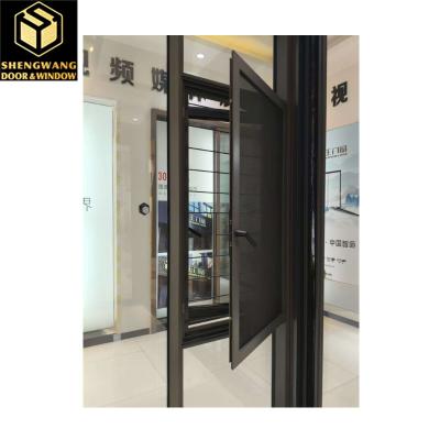 China LOW E Security Curtain Wall Window Reinforced Aluminium Sliding Window For Kitchen for sale