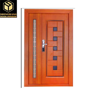 China Fireproof Swig Left Aluminum Shop Front Doors Villa Solid Aluminium Front Doors for sale