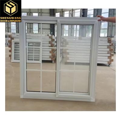 Cina Villa Push Pull Curtain Window Window trasparente in alluminio in vendita