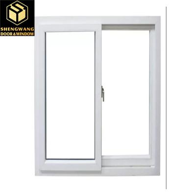 Cina Villa Push Pull Curtain Window Window trasparente in alluminio in vendita