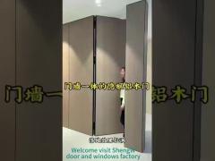 2.8M door-wall integrated aluminum-wood door