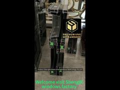 villa push pull curtain wall window transparent aluminium window sliding frame