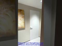 Hidden frame aluminum door