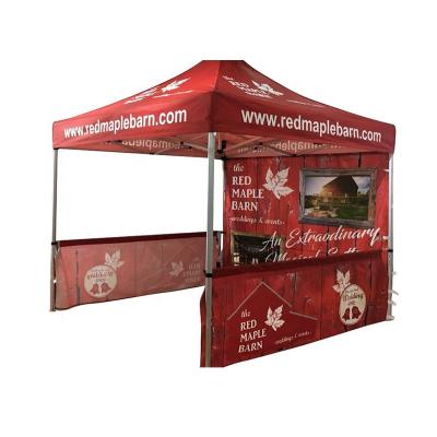 China Water Render 3x6m High Quality 50mm Aluminum Frame Custom Branded Gazebos Canopy Trade Show Tent With Sidewalls Resistant for sale