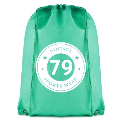 China Promotional High Quality Waterproof 210D Polyester Drawstring Bag Drawstring Backpack/Custom 210D Polyester Drawstring Backpack for sale