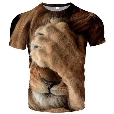 China Breathable Full Print 100% Poly Short Sleeves Male 3D T-Shirt for sale