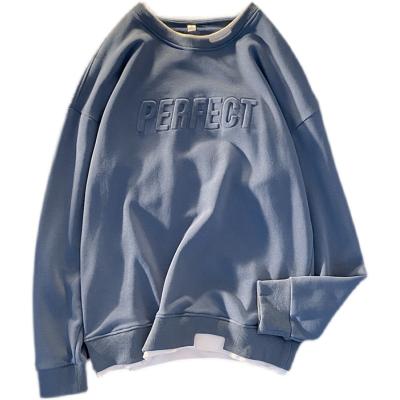 China Amazon Anti Shrink Hot Selling Letter Embossed Printing Sweatshirts Mens Fleece Hoodies for sale