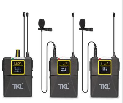 China PRO Microphone TKL UHF Lavalier Handheld Wireless Lapel Microphone With Bodypack for sale