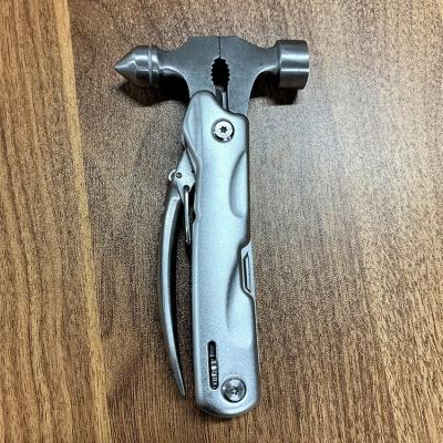 China MULTI FUNCTIONAL Portable Emergency Seat Belt Cutter Hammer and Window Safety Tip Pliers for sale