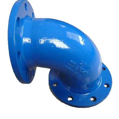 China ISO 2531 Elbow 45/90 Degree Bend Ductile Iron Pipe And Fittings Flanged Equal for sale