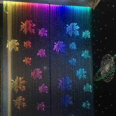 China Other customs lead the star curtain light color changing fiber optic curtain light for home ceiling lamp for sale