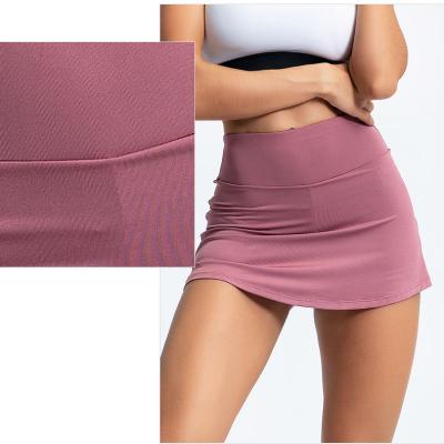 China 2021 High Waist Breathable Ultra Short Girls Skirts Gym Cycling Shorts Workout Wicking Women Tennis Skirt Quick Dry Yoga Shorts for sale