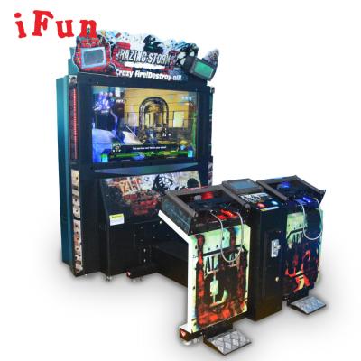 China Ifun Park Arcade Game Machine Factory Shaving Storm Video Shooting Game Coin Operated 55inch L2180*W1680*H2250 for sale