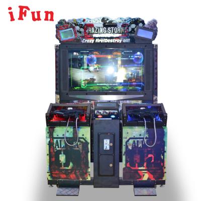 China Metal+Wood Shaving Storm Shooting Game Machine 3D Simulator Shooting Arcade Game Machine for sale