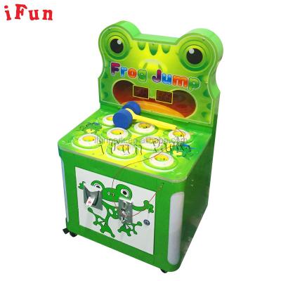 China Metal Arcade Indoor Ticket Redemption Game Crazy Frog hit hammer kids game machine hot sale in India for sale